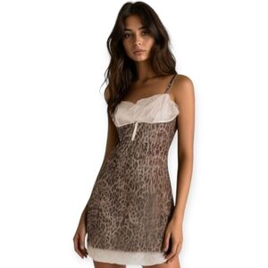 Vintage Victoria Secret Animal Print Slip